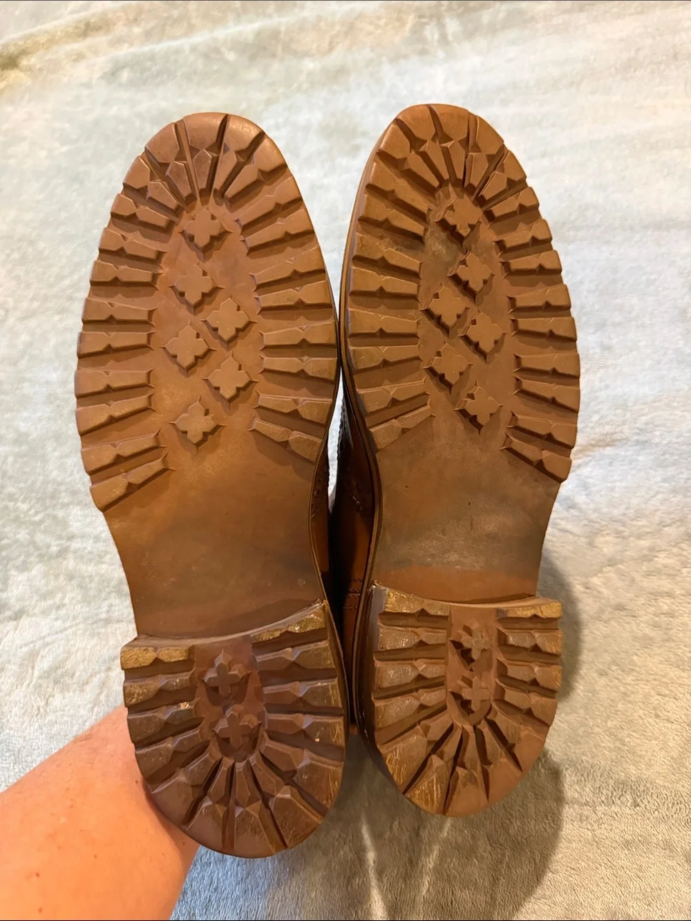Banana Republic Tan Leather Wingtip Jodhpur Boots, size 12